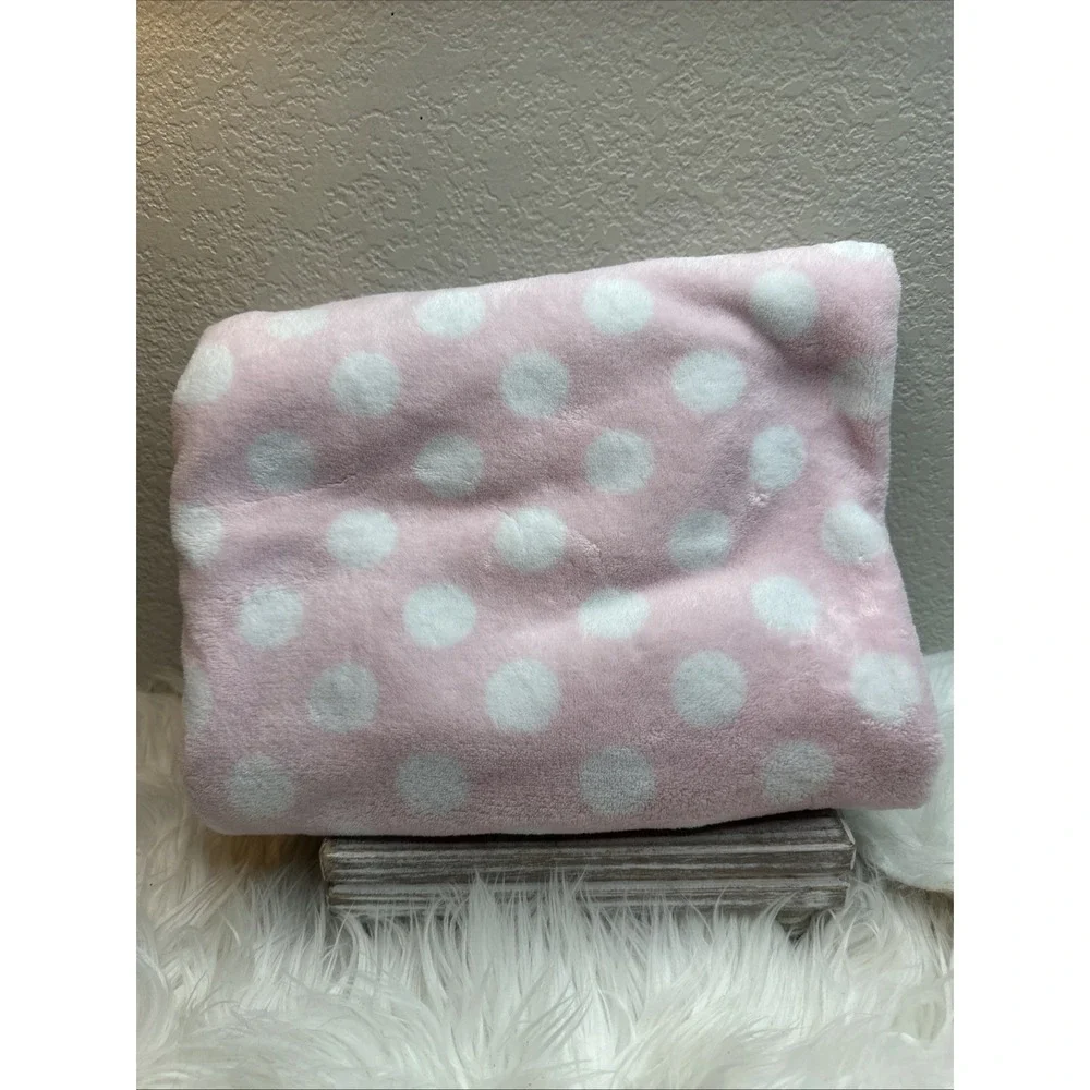 $40 🌙 Carter's Just One You Owl Little Love Baby Blanket Pink Polka Dot CLEAN